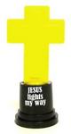 36/2993 - Cross trophy jesus lights my way 5in