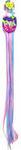 09998-PB - Shoe Laces Double 45inch Pink/Blue