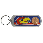 21899KU - KU Jayhawks keychain lucky penny