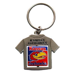 21903KU - KU Jayhawks keychain spinner t-shirt