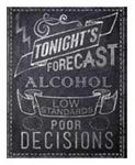 98490 - Sign Tonight's Forcast 12x15in
