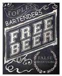 98491 - Sign Free Beer/False Advertising 12x15in