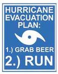 98492 - Sign Hurricane Evacuation Plan 12x15in