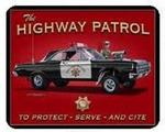 98506 - Sign Highway Patrol Hot Rod 12x15