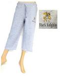 BlackKnightPants-M - Sweatpant capris black knights medium 7/9