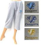 CougarPants-L - Sweatpant capris cougar logo asst color large 11/13
