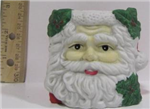 Chr candle holder santa face lavie