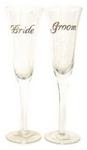 55400 - Champagne glasses bride or groom