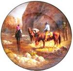 17506 - Western painted plate horse creek 13in