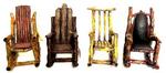 D4744 - Figure rocking chair resin 6in asst