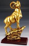 PDJ-305 - Figure golden ram on rock 8.75inH