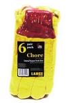Z22016 - Gloves chore yellow 6pk