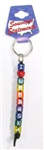 22881NE - NE Keychain beaded colorful