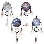 DC625 - Dreamcatcher wolves 4.5inD 24/dis