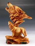PDJ-952 - Figure wolf wood look 7inH
