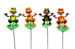 41391YS - Yard stake frog on leaf 4/A 4.5x5in