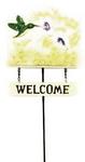 G36929 - Yard stake hummingbird welcome