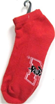 22929ne - Husker Socks Footie Red