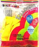 41127 - Balloons yellow 12in 15ct