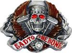 Skull020 - Buckle skull bad to the bone