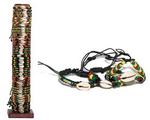 IBRW170 - Bracelet Rasta Braided w/shell