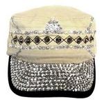 73814BG - Cap cadet w/bling beige