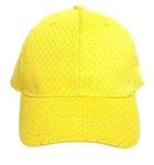 CSI-2444-YEL - Cap jersey mesh yellow plain