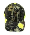 M1508 - Cap mossy oak camo and neon yellow