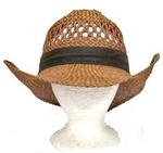 MS-902 - Cowboy Hat Straw Morocco Dk Brown