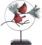 Y0321 - Decor Cardinal Res/Metal 11inH