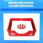 2627SNH - Napkin holder snowflake w/napkins