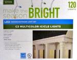 CH284539 - Chr Lights C3 Icicle Multicolor 120 LED