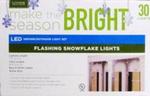 CH284575 - Chr In/Out 30 Flashing Snowflake Lights LED