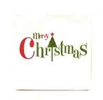 19539 - Chr napkin luncheon merry christmas 12.75in 40ct