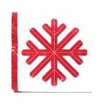 30923 - Chr napkin luncheon snowflake 12.75in 20ct