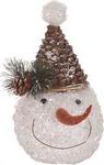 Y0078 - Chr Snowman Lg Cello Pinecone Head 11.5in