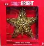 CH285294 - Chr Lighted Tree Topper Gold PPR$9.99