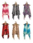 LAVEST-AS - Scarf vest sheer designer asst