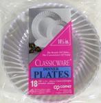 CW10144 - Plates 10.25in ClassicWare Clr 18/sleeve