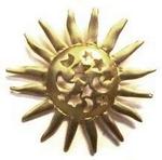 786SUN - Pin sun gold