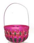 808450 - Easter Basket Bamboo LG Pink