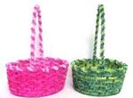 850056 - EA Basket Chenile 12inch 4 asst