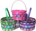 850057 - Easter Basket Sm Rnd Asst