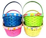 A244-094 - Easter basket w/printed rim 9.5inD