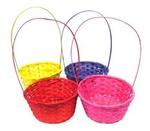 A244-E014 - Easter basket bamboo 8.5inD