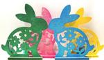 850452 - EA Bunny Decor Wood 9inch Asst