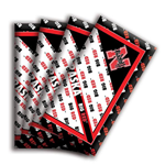 Husker Bandanna Black & Red 22x22in