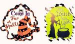 515-51001 - Hal plaque witch hat 9x9in