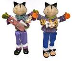 M206524 - Hal shelf sitter cat w/cloth legs