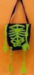 RA 705272 - Hal Bag Dangly Feet Blk/Grn